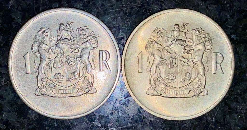 SOUTH AFRICA SILVER SET R1 --1969 BOTH ENGLISH & AFRIKAANS SILVER 80%(1 BID TAKES ALL)