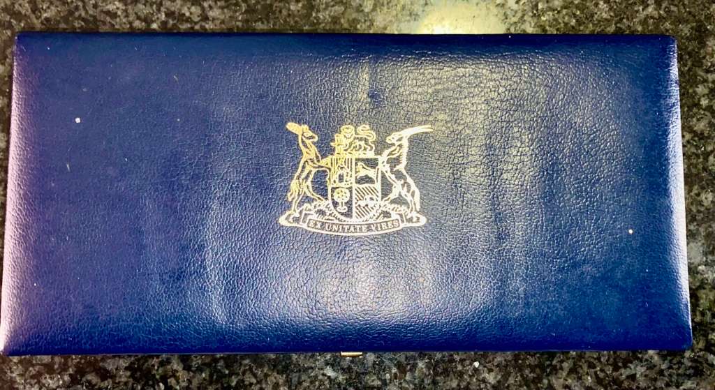 S A MINT PROOF COIN SET R2 TO 1 CENT - 1991 - IN BLUE S A MINT BOX