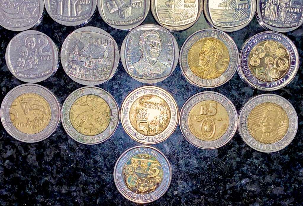COMPLETE SET OF ALL SOUTH AFRICAN COMMEMORATIVE COINS 1994 TO 2021 - 50 CENT TO R5 GOOD CONDITION