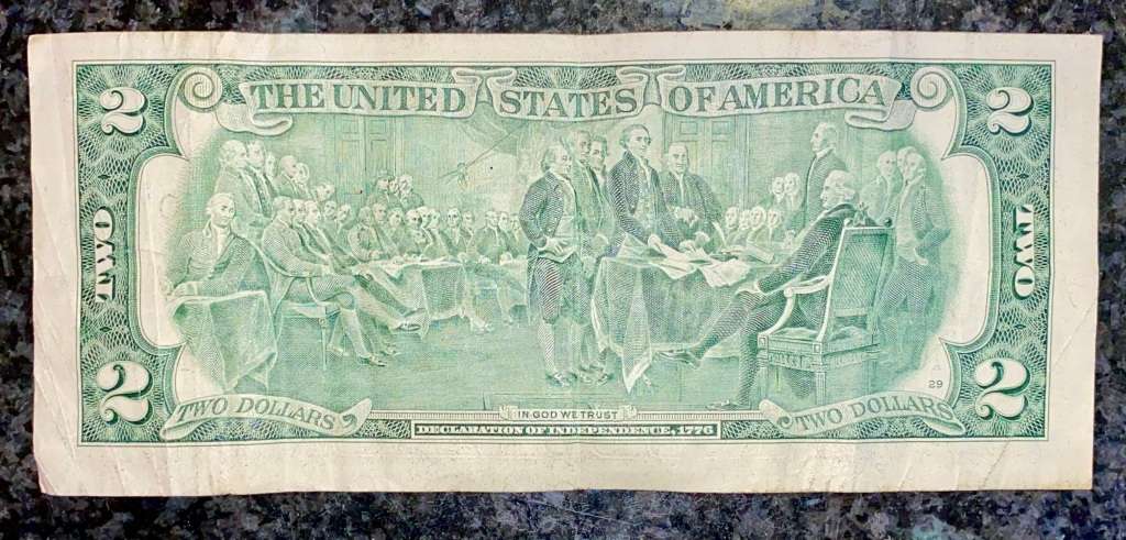 U S A - 2 DOLLAR 2003 GREEN SEAL