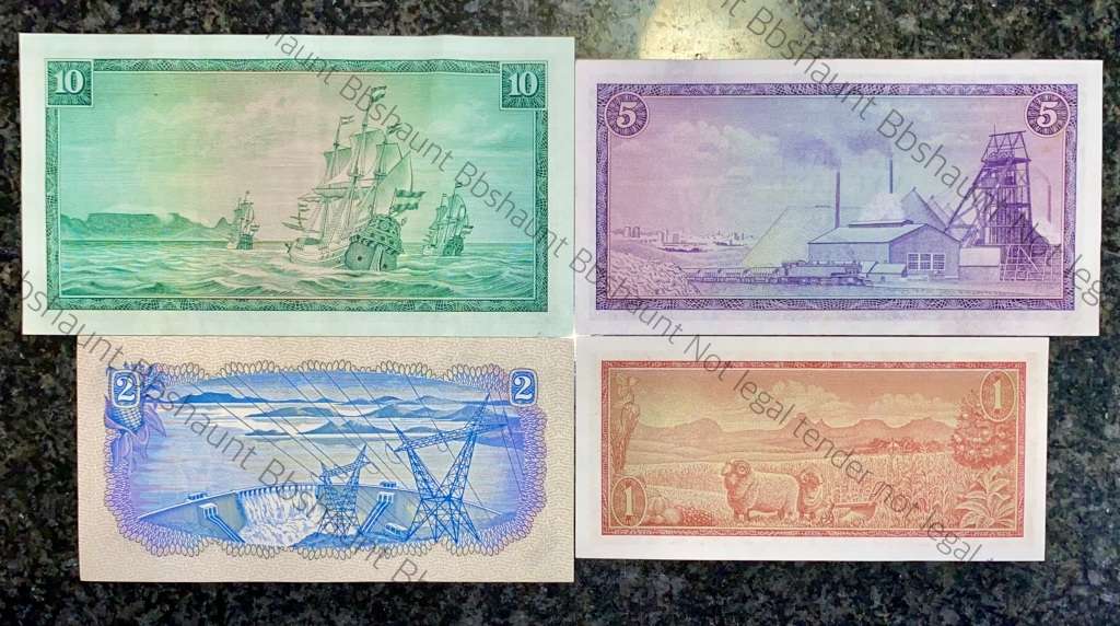 COMPLETE SET OF TW DE JONGH & DECIMALS R10 TO R1 GOOD CONDITION MOSTLY SPRINGBUCK WTM(1 BID TAKES AL