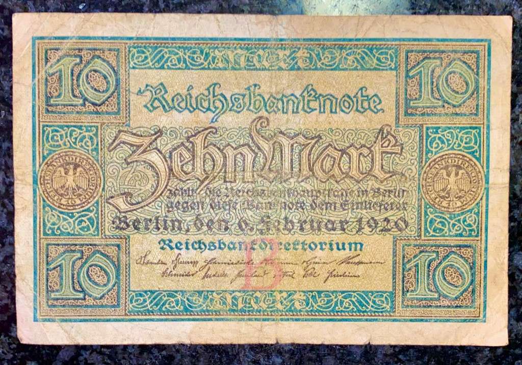GERMANY 10 MARK 1920 BERLIN