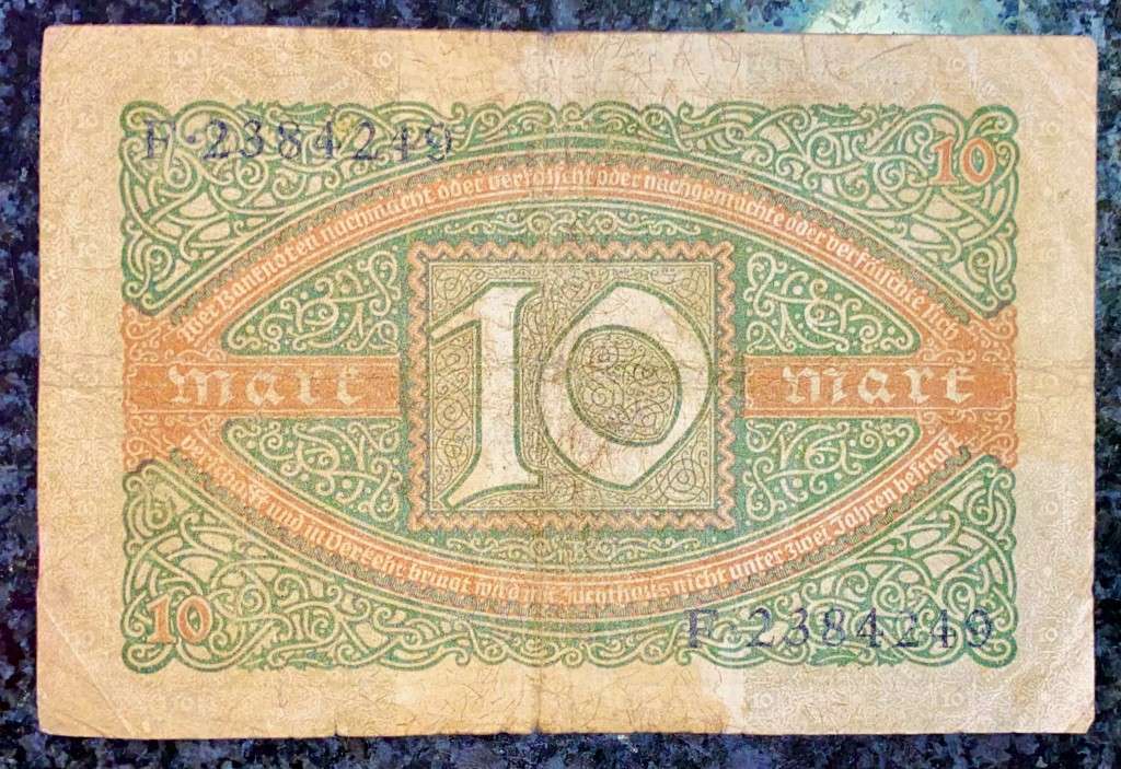GERMANY 10 MARK 1920 BERLIN