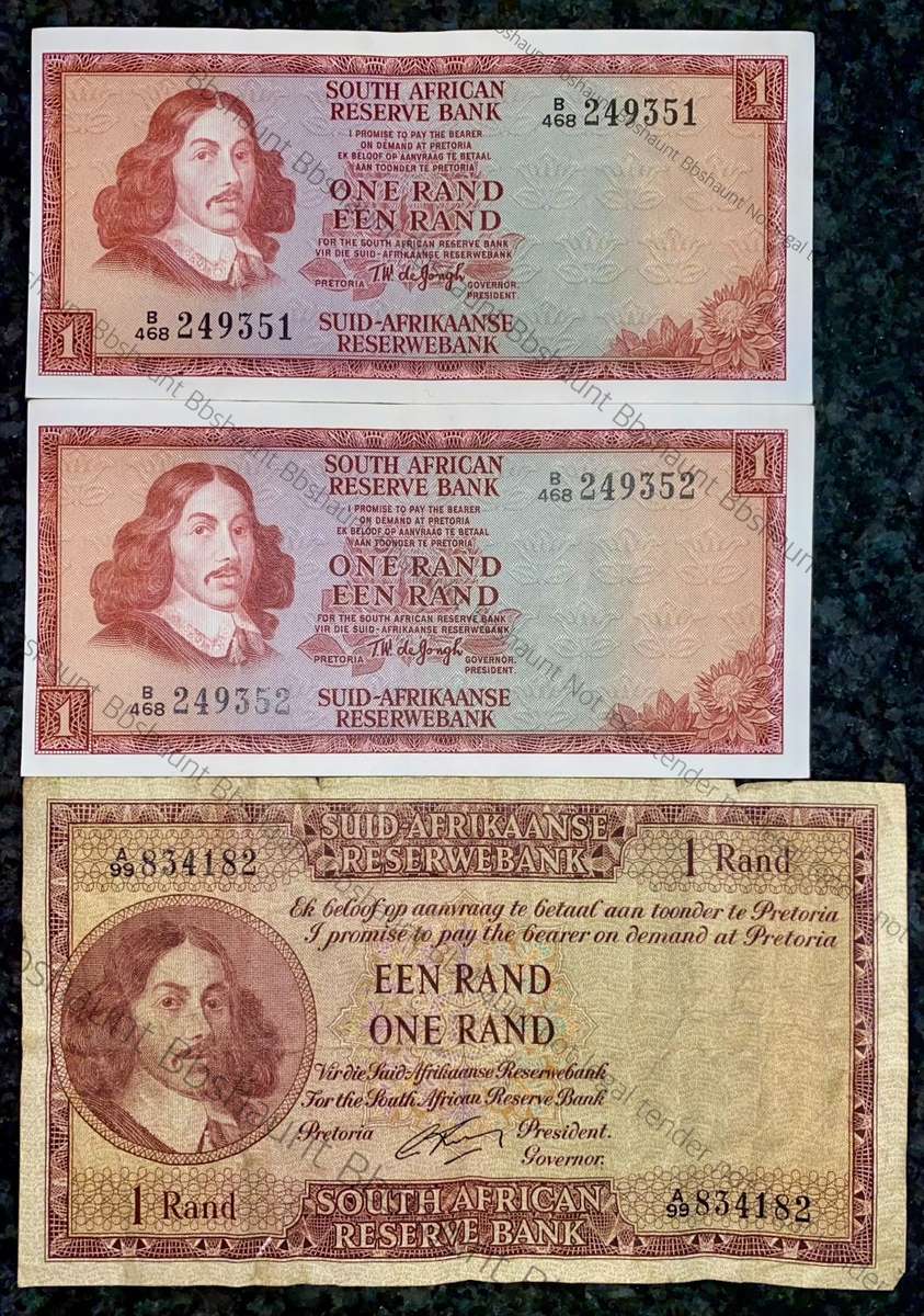 SET OF R1 -- TW DE JONGH IN SEQ B468 /249351-352 & G RISSIK 1962( 1 BID TAKES ALL)