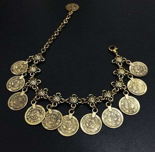 ~BOHEMIAN COLLECTION~ GPLD COIN ANKLE BRACELET / ANKLET