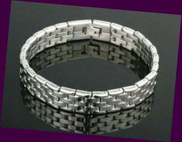 SOLID LINK STAINLESS STEEL MENS BRACELET