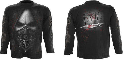*Stock Clearance Sale* - EVIL LONG SLEEVE T-SHIRT BY DISTRESSED (XXL)- IMPORTED FROM UK