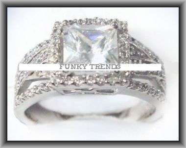 *R1* - GLAMOUROUS CZ SOLID 925 STERLING SILVER RING