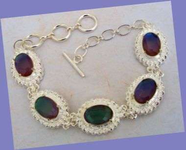 *R1* - NATURAL GEMSTONE 925 SILVER EP BRACELET