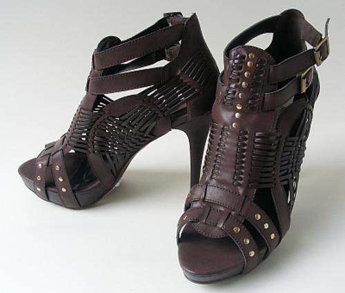 SIZE: 7 - STUNNING BROWN PLATFORM HEELS FROM MODELLI