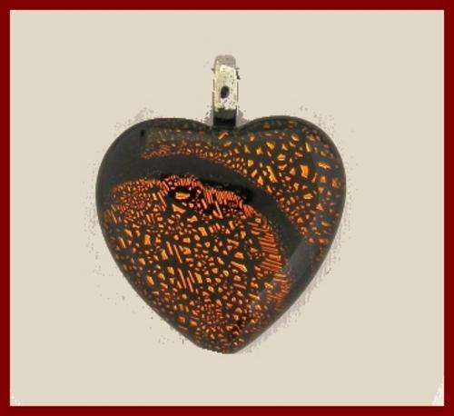 MURANO GLASS HEART PENDANT