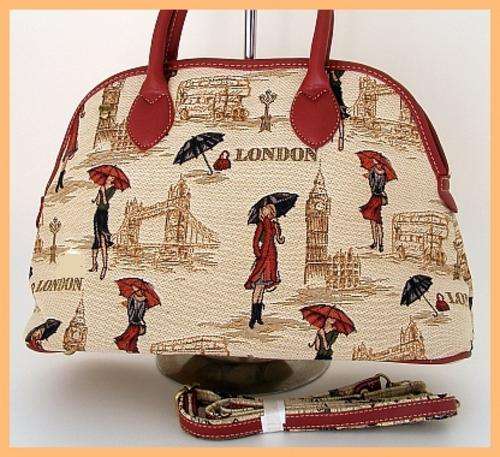 STYLISH "LONDON" HANDBAG WITH SHORT AND LONG STRAP