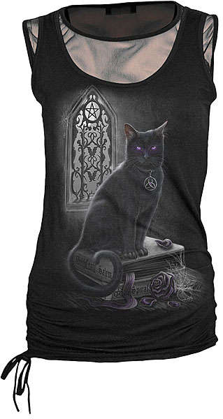 WITCH CAT BY DARKWEAR T-SHIRT - IMPORTED FROM UK - XLARGE