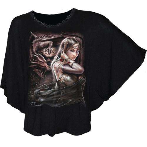 DRAGON PRINCESS PONCHO T-SHIRT  (XL) - IMPORTED FROM SPIRAL -UK