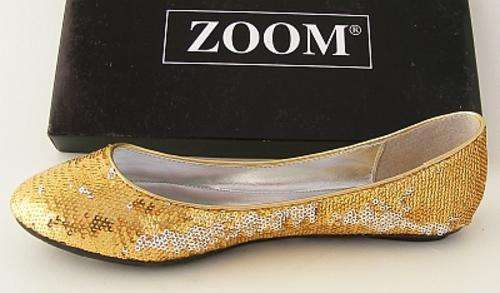 GOLD CONNER SHOES FROM ZOOM - SIZE: 7