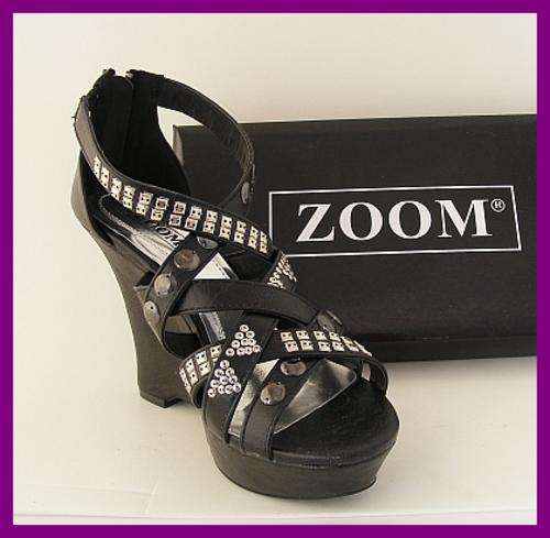 *R1* - BLACK HILDA STRAPPY SANDANLS FROM ZOOM - SIZE: 5 and 6