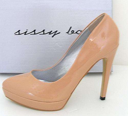 NUDE PLATFORM SHOES FROM SISSY BOY - SIZE: 5