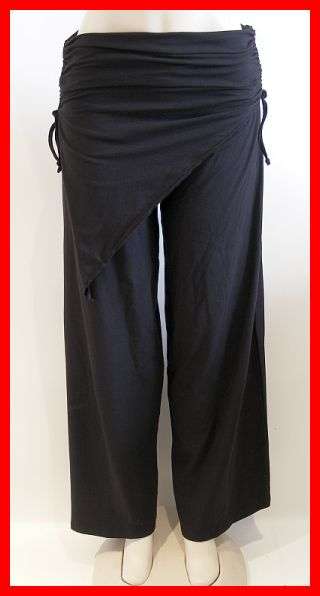 FUNKY BLACK TRIBAL PANTS - SIZES: LARGE
