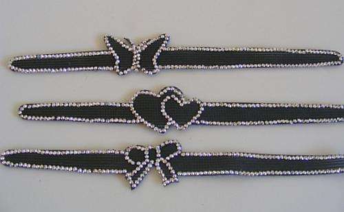 SET OF 3 BLING VELCRO ALICE BANDS
