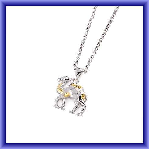 SILVER CAMEL PENDANT & CHAIN