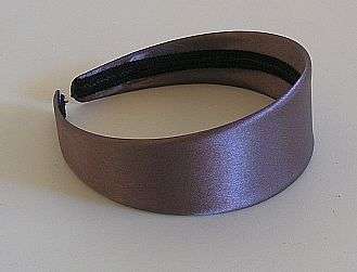 BROWN SATIN ALICE BAND