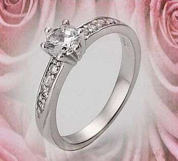*FREE SHIPPING* 0.50CT Cr. Diamond Engagement Ring - SIZE : 6.75