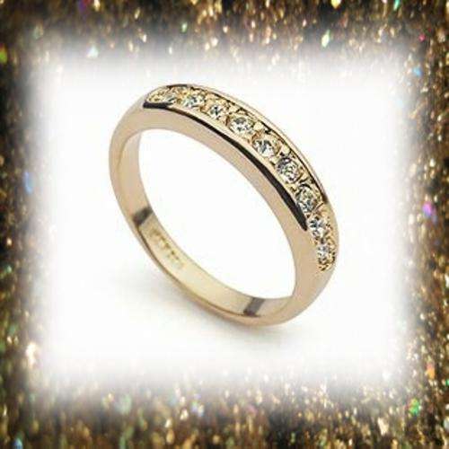 BRILLIANT ROSE GP CZ ETERNITY RING - SIZE: 6.5