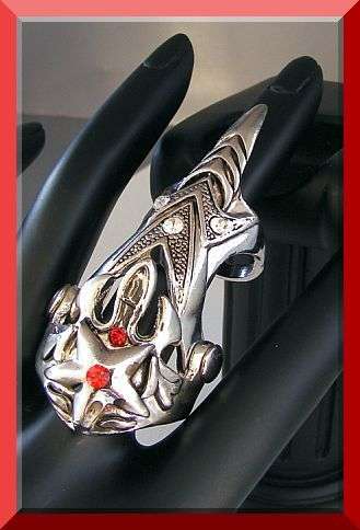 GOTHIC TIBETAN SILVER FINGER RING - VERY TRENDY