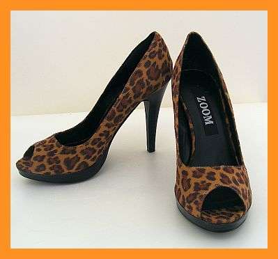 SIZE: 4 - LEOPARD PRINT PLATFORM HEELS FROM ZOOM