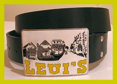 WHITE AND SILVER  BUCKLE WITH BLACK BELT - 120CM