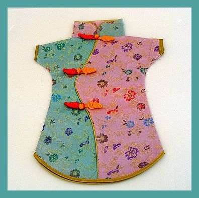 PINK AND TEAL CHINESE WINE BOTTLE COVER