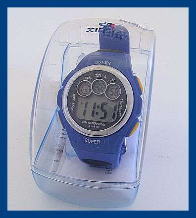 *R1* - BLUE DIGITAL SILICONE WATCH