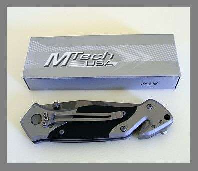 AWESOME BLACK AND SILVER PEN KNIFE
