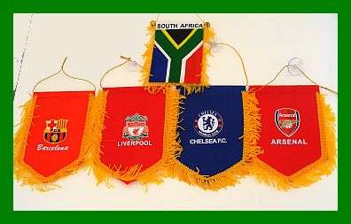 5 SOCCER FLAGS