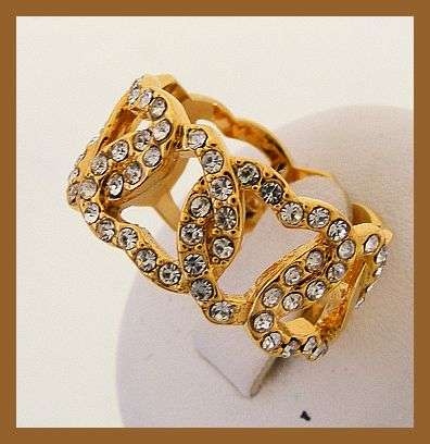 GP & DIAMANTE HEART RING - 11
