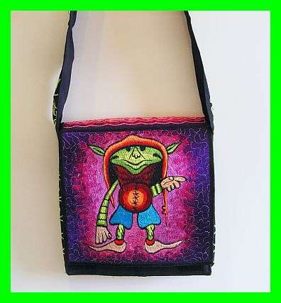 *R1* - FUNKY EMBROIDERED CROSS BODY HANDBAG FROM INDIA