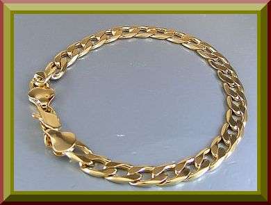 STYLISH MENS GEP CHAIN BRACELET - 7mm wide X 22cm Long