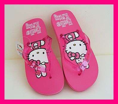 PINK HELLO KITTY SLIP SLOPS - SIZE: 6