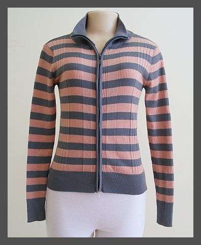 *R1* - SIZE: SMALL - PINK & GREY ZIP JERSEY