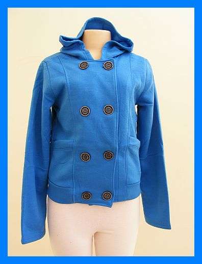 +++SALE+++SIZE: MEDIUM - TURQUOISE BLUE HOODED JACKET
