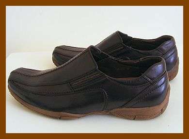 SIZE: 10 - DARK BROWN SLIP ON SHOES BY FLEETWOOD