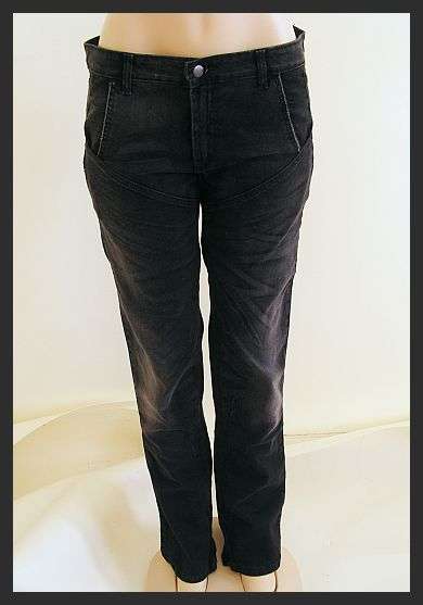 BLACK STRETCH DENIM JEANS  - 33/34