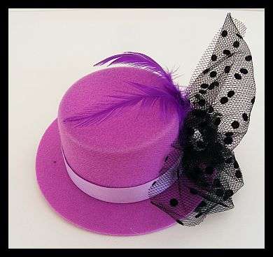 SUPER CHIC MINI HAT WITH DIAMANTE & LACE