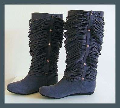 SIZE: 7 - GREY SUEDE 2 WAY BOOTS FROM SISSY BOY