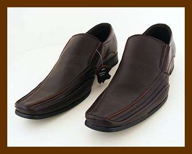 SIZE: 9 - BROWN GENUINE LEATHER FORMAL SHOES FROM GINO PAOLI