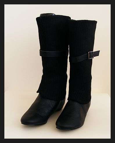 ++SALE++ SIZE: 6 - GORGEOUS BLACK LOW WEDGE HEEL BOOTS FROM LOLA RICO