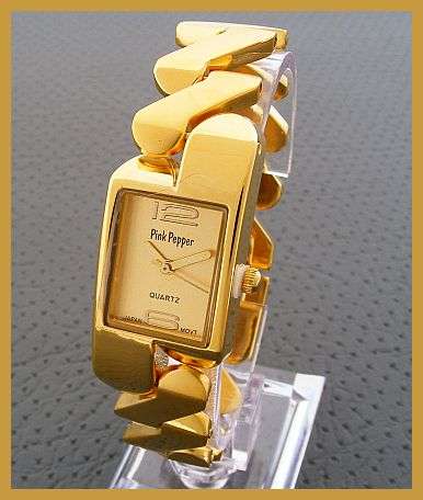 STUNNING GOLD LINK WATCH FROM PINK PEPPER