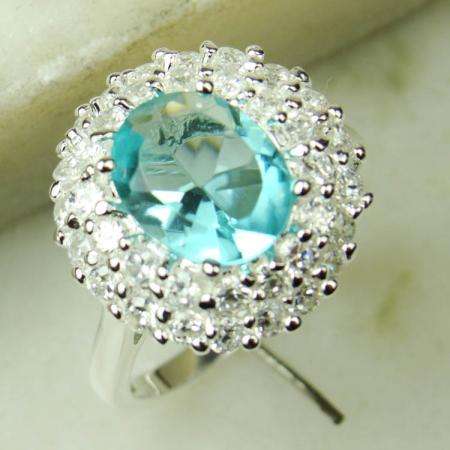 +++SALE+++925 STERLING SILVER GREEN AMETHYST GEMSTONE RING - SIZE: 8
