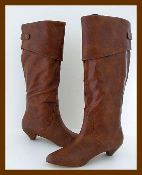 SIZE: 6 - TAN LOW HEELED BOOTS FROM ZOOM