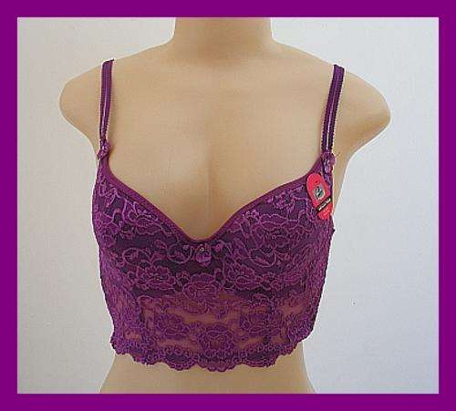 SIZE: 34B - STUNNING PURPLE LACE BRA